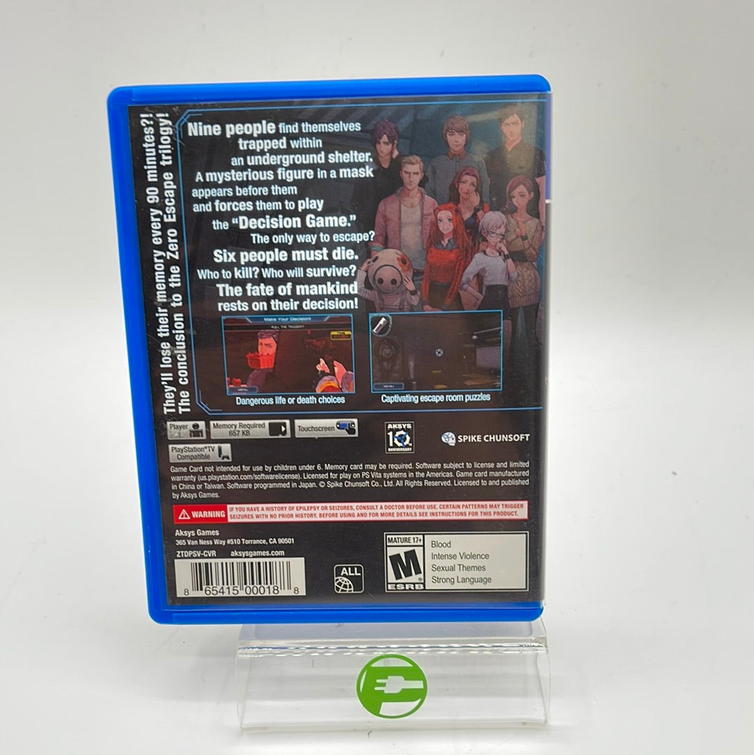 Zero Time Dilemma (Playstation Vita, 2016)