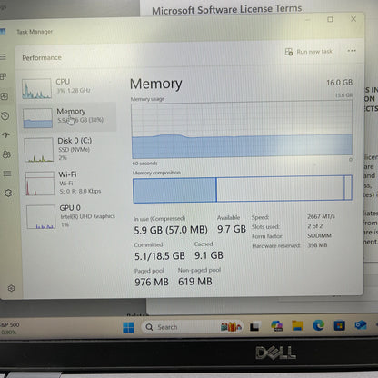 Dell Latitude 5411 14" i7-10850H vPro 2.7GHz 16GB RAM 512GB SSD