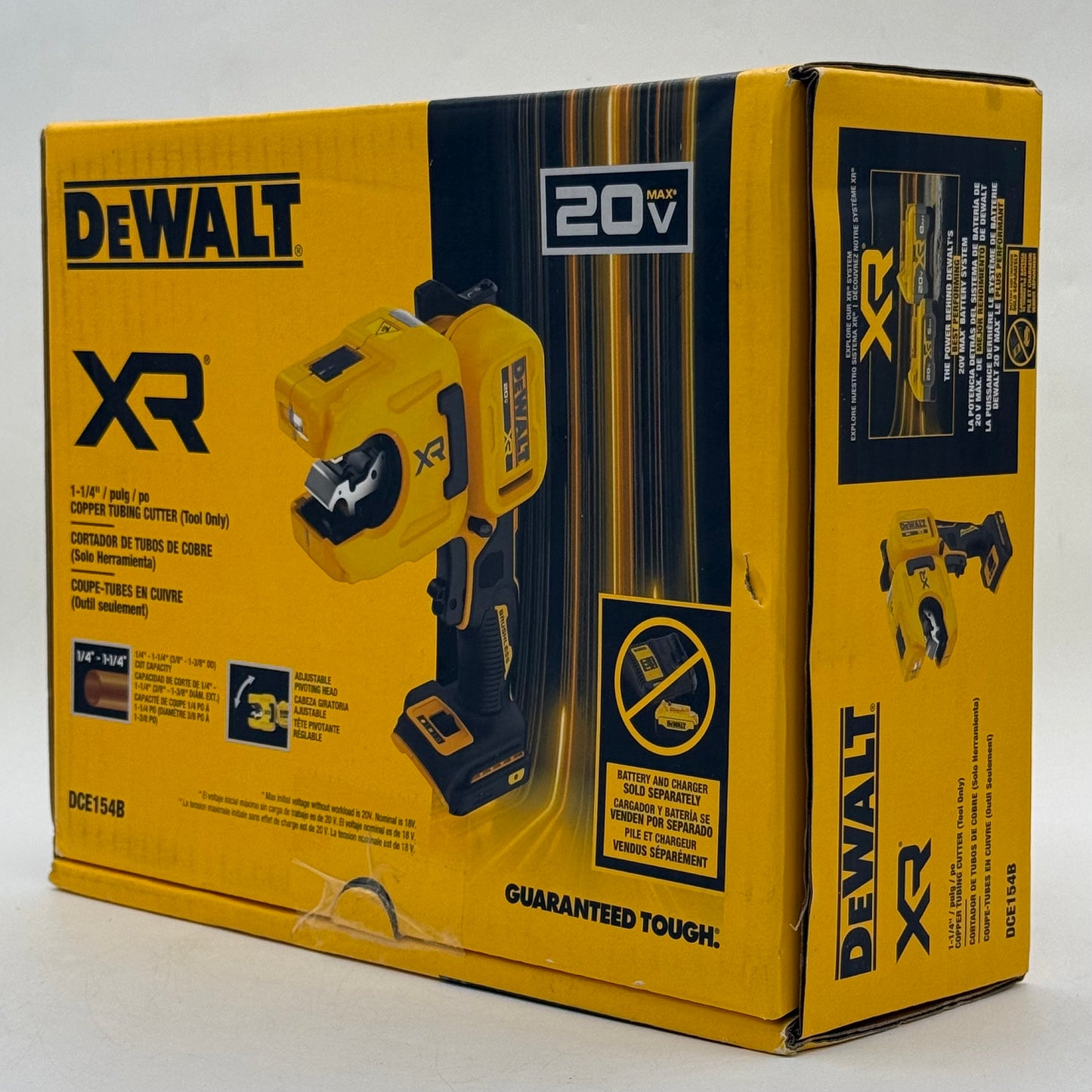 New DeWalt DCE154B 20V MAX 1-1/4" Copper Tubing Cutter