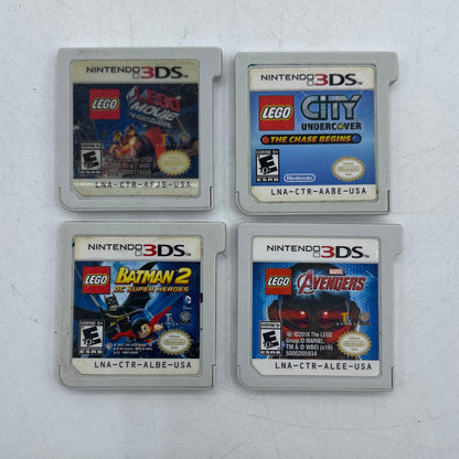 Lot of 4 Nintendo 3DS Lego Games City UnderCover | Batman 2 | Video Game | Avengers