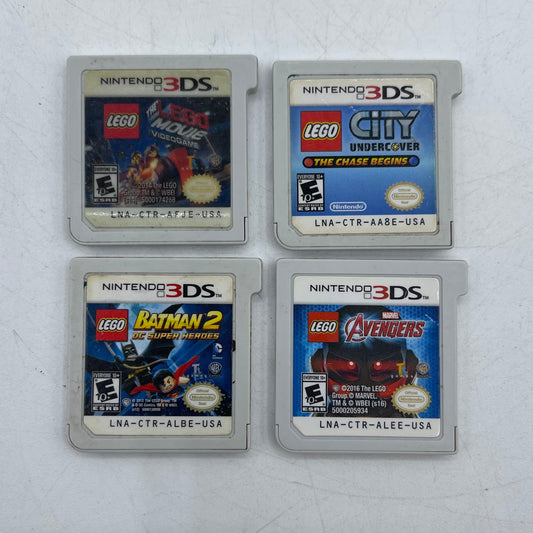 Lot of 4 Nintendo 3DS Lego Games City UnderCover | Batman 2 | Video Game | Avengers