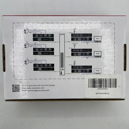 New AV ACCESS 4KIP 100-KVM 4k kvm Extender Over IP