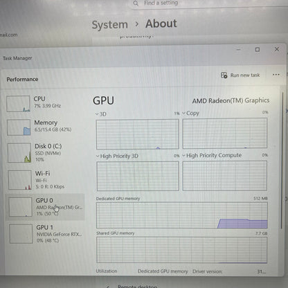 Asus TUF A15 15.6" Ryzen 7 4800H 2.9GHz 16GB RAM 512GB SSD GeForce RTX 3050