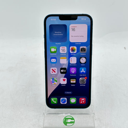 T-Mobile Apple iPhone 13 128GB 18.5 Blue MLMT3LL/A READ