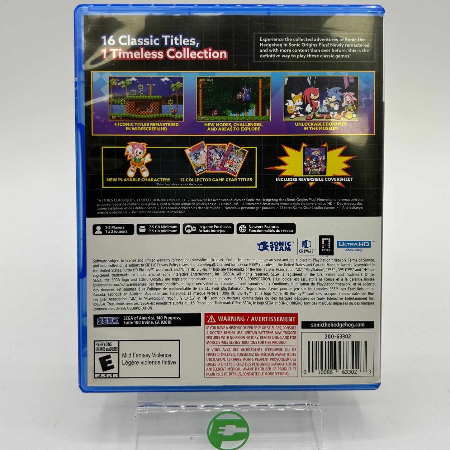 Sonic Origins Plus (Sony PlayStation 5 PS5)