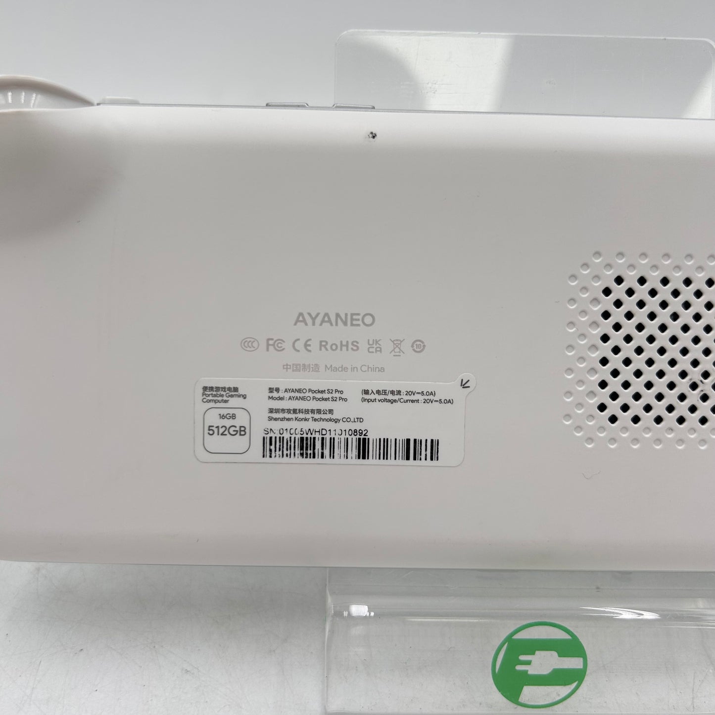 Ayaneo Pocket S2 Pro 6.3" Qualcomm Snapdragon G3 Gen 3 16GB RAM 512GB White