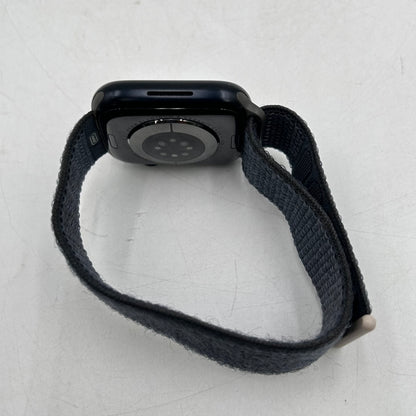 GPS Only Apple Watch Series 8 45MM Black Aluminum Dark Gray Sport Loop MNP13LZ/A