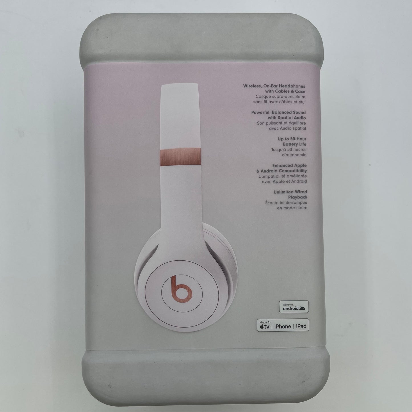 New Beats Solo4 Wireless On-Ear Bluetooth Headphones Cloud Pink A3140