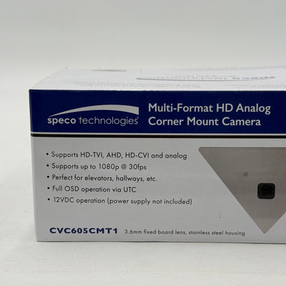 Speco Technologies Multi-Format HD Analog Corner Mount Camera CVC605CMT1