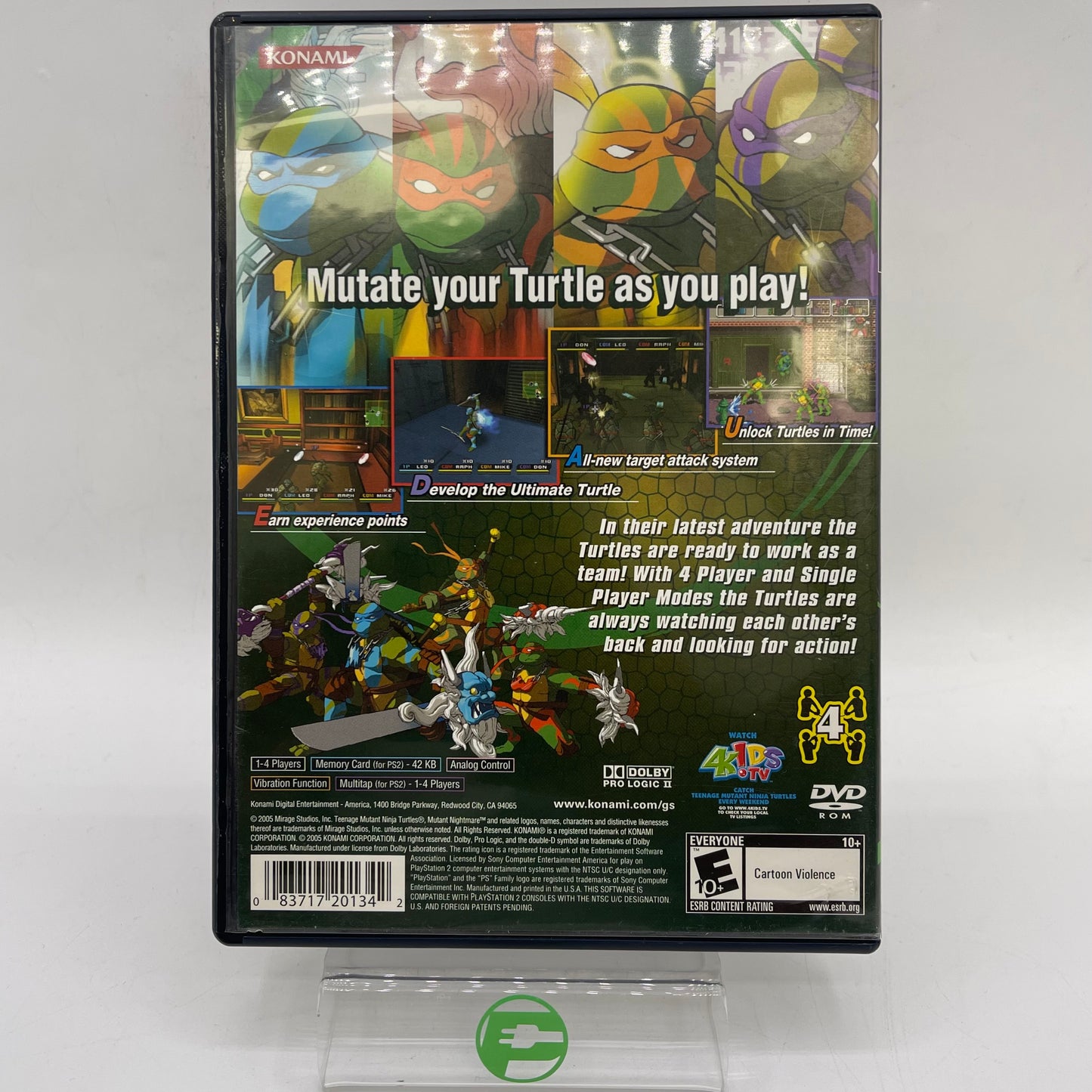 Teenage Mutant Ninja Turtles 3: Mutant Nightmare (Sony PlayStation 2 PS2, 2005)