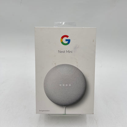 Google Nest Mini 2nd Gen Smart Speaker Chalk GA00638-US