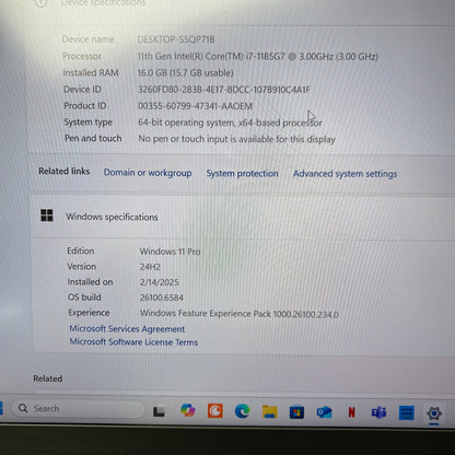 Lenovo ThinkBook X1 Carbon Gen 9 14" i7-1185G7 3.0GHz 16GB RAM 512GB SSD