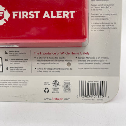 New First Alert Carbon Monoxide Alarm C16-177484-003