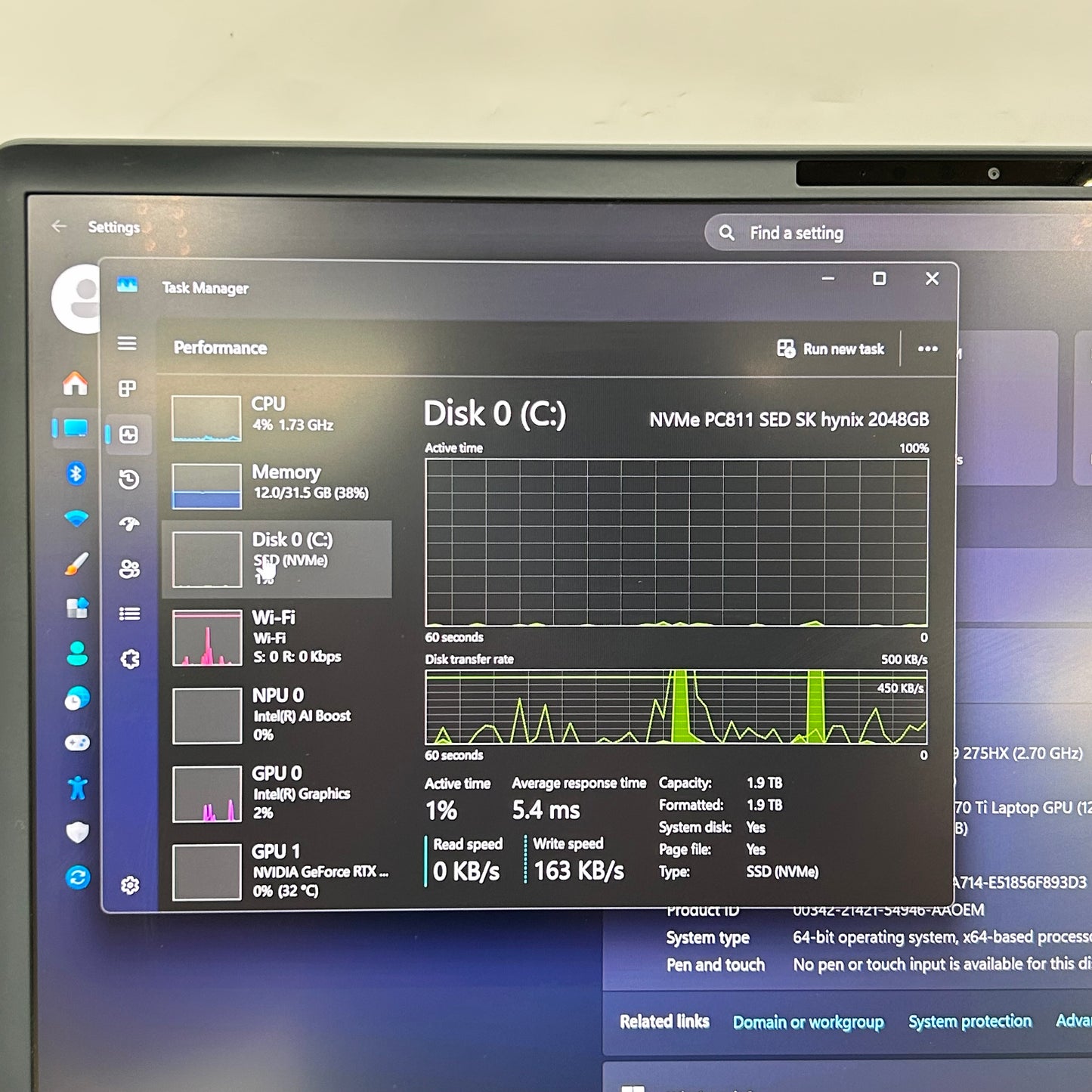 Alienware 18 Area 51 Core Ultra 9 275HX 2.7GHz 32GB 2TB SSD GeForce RTX 5070 Ti