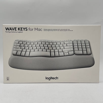 New logitech Wave Keys with Cushioned Palm Rest Wireless Keyboard For Mac