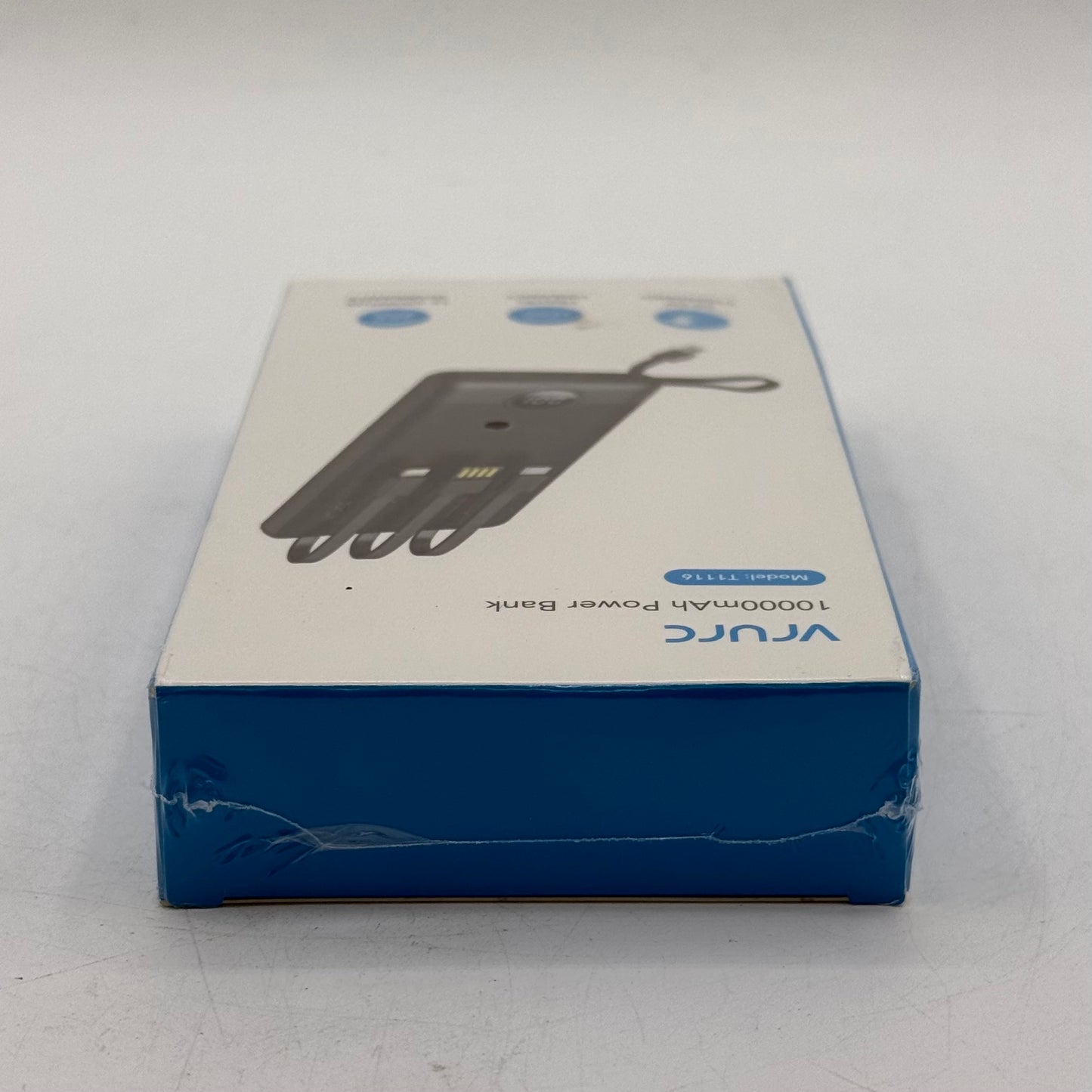 New Vrurc 1000mAh Power Bank 12W Portable Charger T1116 Black