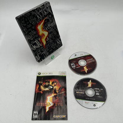 Resident Evil 5 Steel Book (Microsoft Xbox 360, 2009)
