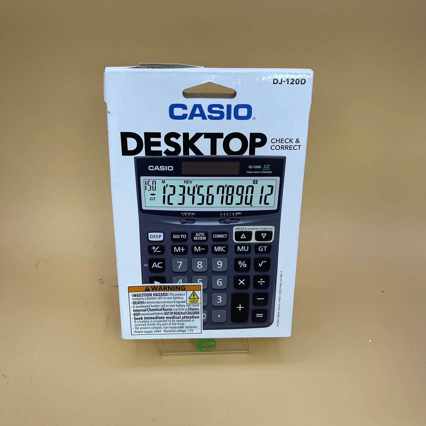 New Casio Desktop Electronic Calculator DJ-120D