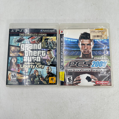 Lot of 2 Sony PlayStation 3 PS3 Games : GTA & PES 2008
