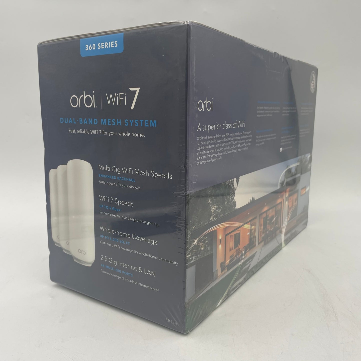 New Orbi Wifi 7 Whole Home Mesh WiFi System RBE363-100NAS