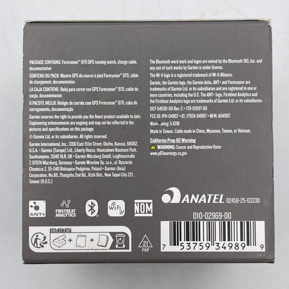 New Garmin Forerunner 970 47mm Premium GPS Running and Triathlon Smartwatch 
