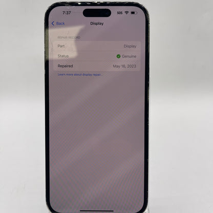 Broken Unlocked Apple iPhone 14 Pro Max 256GB 18.6.2 MQ8T3LL/A Read