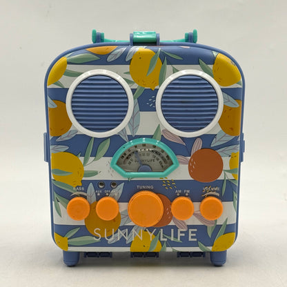 SunnyLife AM/FM Stereo 2-Band Radio Receiver Bluetooth Speaker Blue FSR928BT