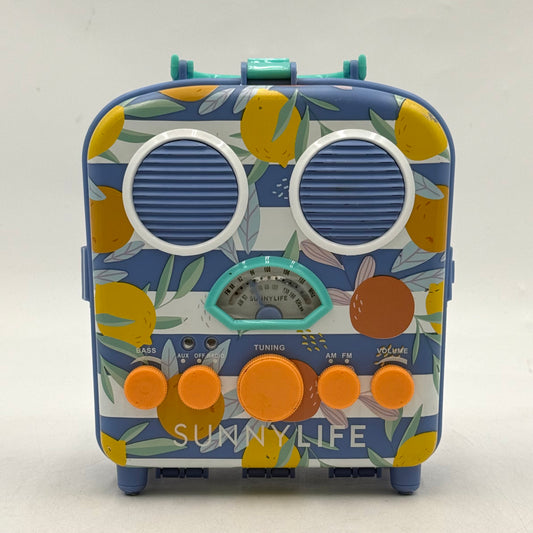 SunnyLife AM/FM Stereo 2-Band Radio Receiver Bluetooth Speaker Blue FSR928BT