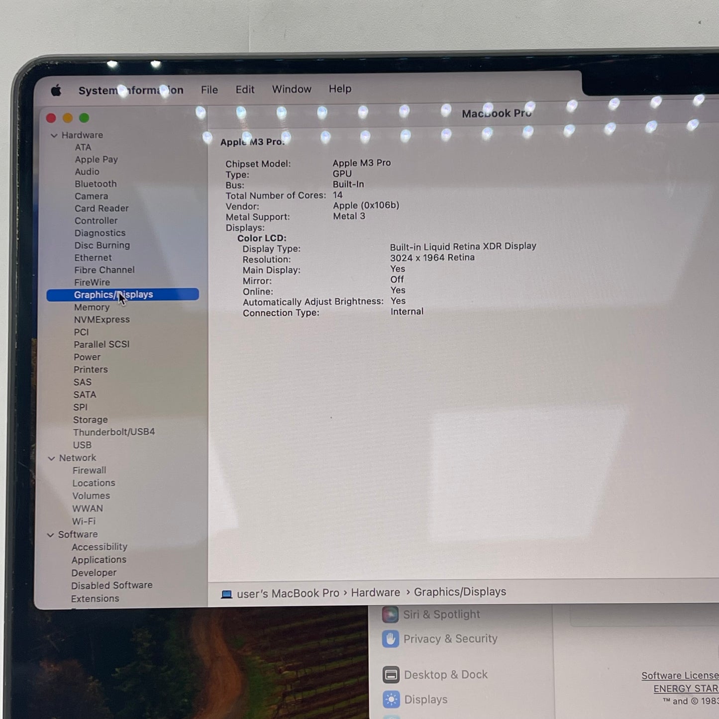 2023 Apple MacBook Pro 14" M3 Pro 14C GPU 4.0GHz 18GB RAM 512GB SSD A2992