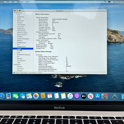 2015 Apple MacBook 12" Intel m5 1.2GHz 8GB RAM 512GB SSD Silver A1534 READ