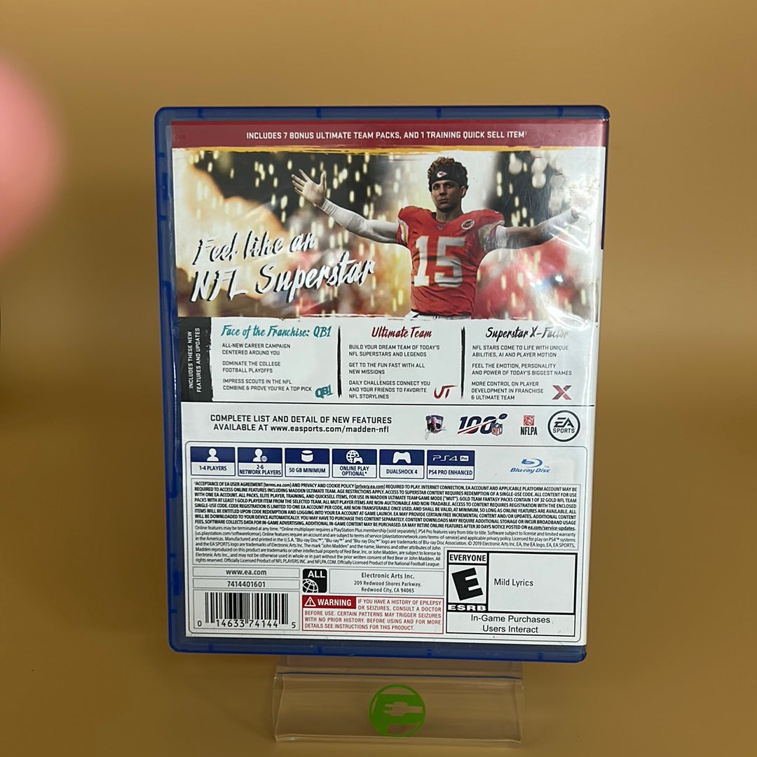 Good Madden NFL 20 [Superstar Edition]  (Sony PlayStation 4 PS4,  2019)