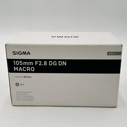 New Sigma Art Lens 105mm f/2.8  DG DN Macro For Sony E-Mount Fixed/Prime Lens