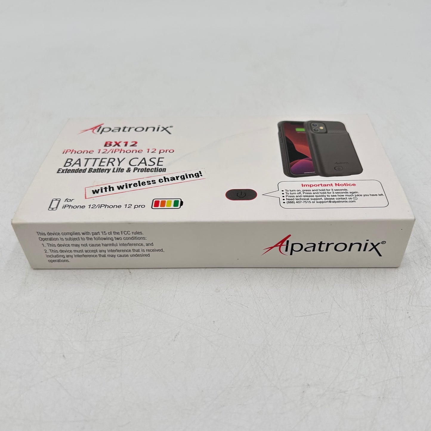 New Alpatronix BX12 Black Battery Case for iPhone 12,for iPhone 12 Pro 