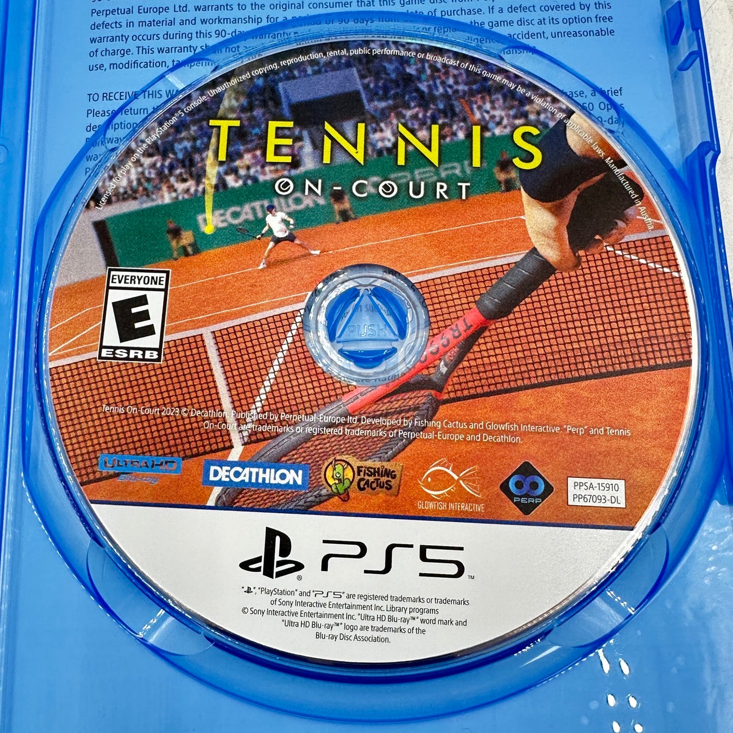 Tennis On-Court (Sony PlayStation 5 PS5, 2023)