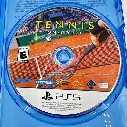 Tennis On-Court (Sony PlayStation 5 PS5, 2023)