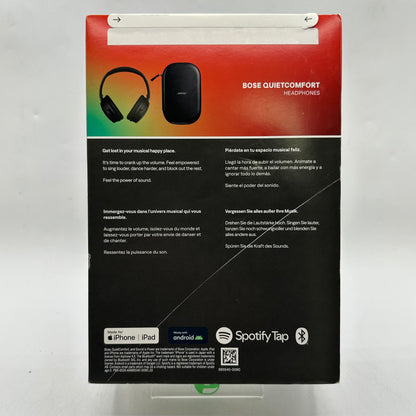 New Bose QuietComfort Over-Ear Wireless Bluetooth Headphones Black 884367-0100
