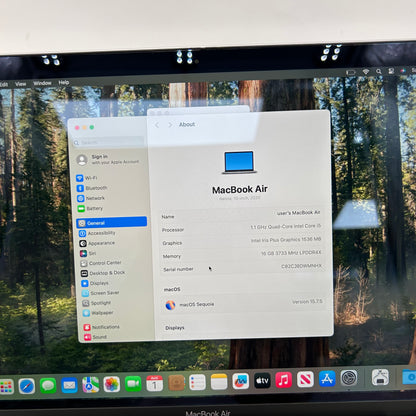 2020 Apple MacBook Air 13.3" i5 1.1GHz 16GB RAM 512GB SSD Space Gray A2179