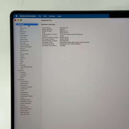 2023 Apple MacBook Pro 16" M3 Pro 18C GPU 4.0GHz 36GB RAM 512GB SSD A2991