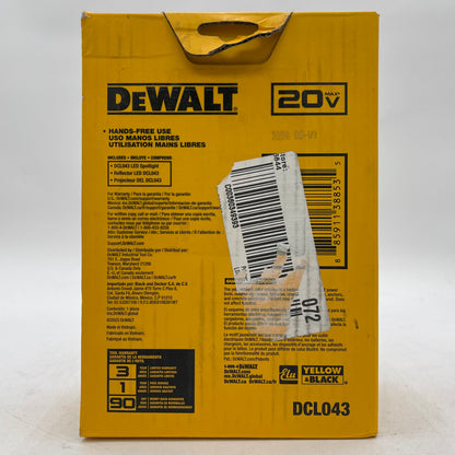New DeWalt DCL043 20V MAX Jobsite Led Spotlight