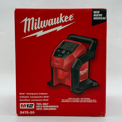 New Milwaukee 2475-20 M12 12V Compact Inflator
