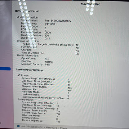 2021 Apple MacBook Pro 16" M1 Pro 16C GPU 3.2GHz 16GB RAM 1TB SSD A2485 Read