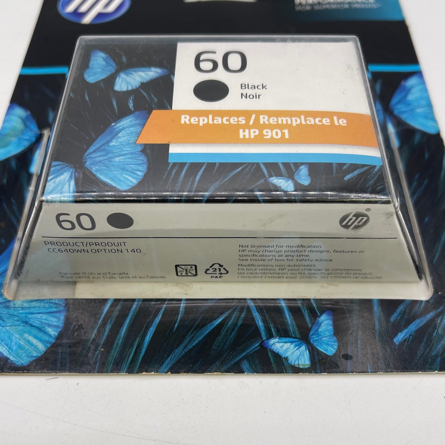 New hp 60 CC640WN Black Ink Cartridge