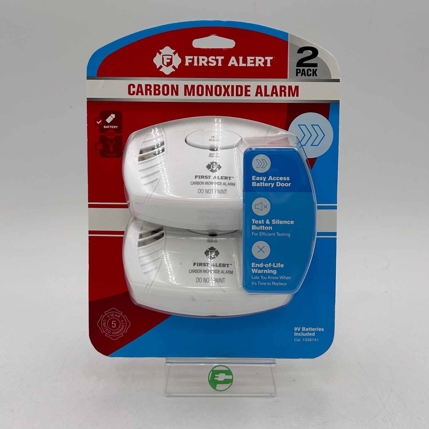 New First Alert Carbon Monoxide Alarm 2 Pack Carbon Monoxide Detector 1039741
