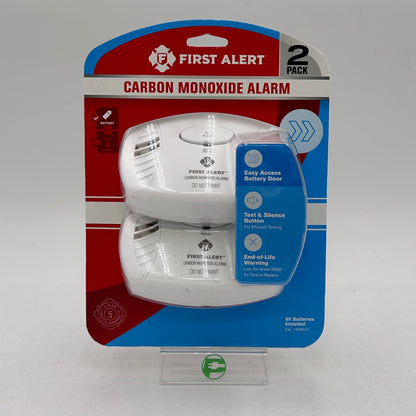 New First Alert Carbon Monoxide Alarm 2 Pack Carbon Monoxide Detector 1039741