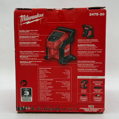 New Milwaukee 2475-20 M12 12V Compact Inflator
