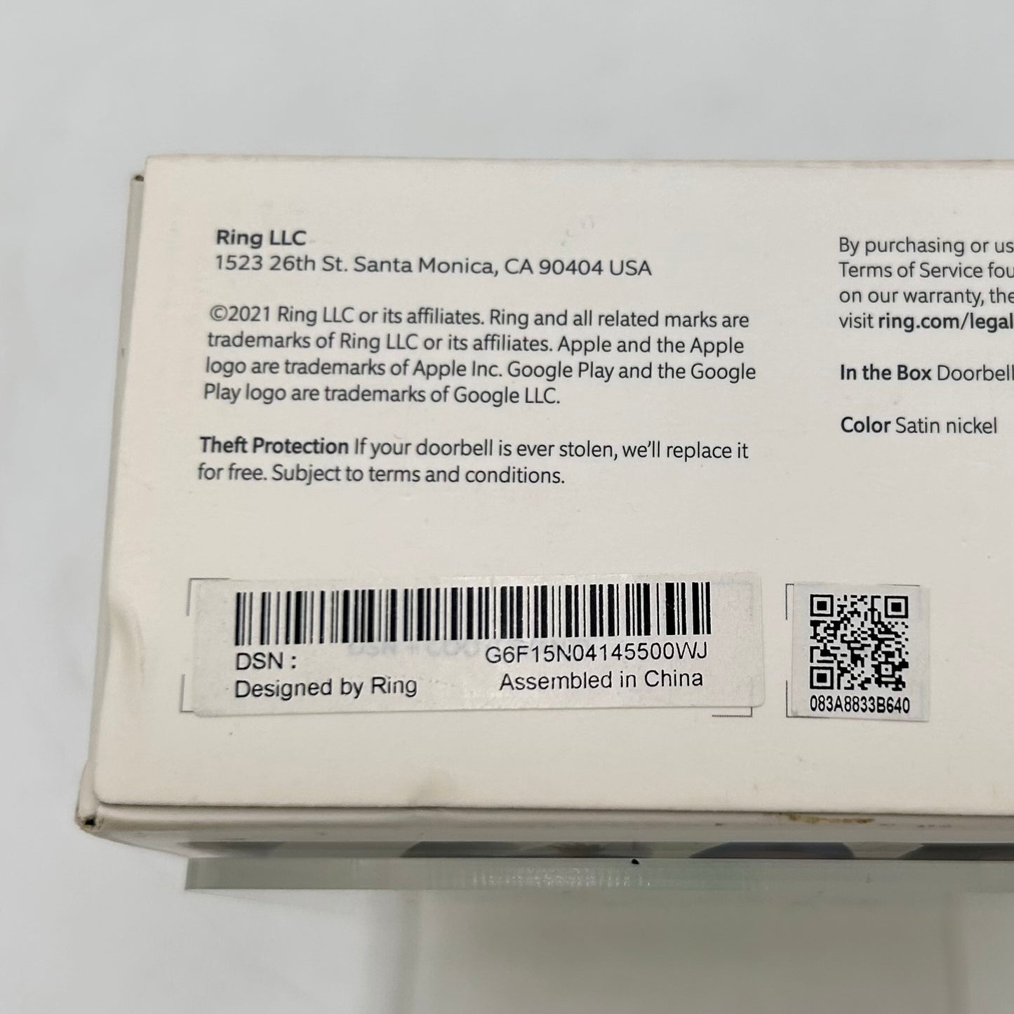 New Ring Doorbell Pro HD Video Smart Wi-Fi Wired