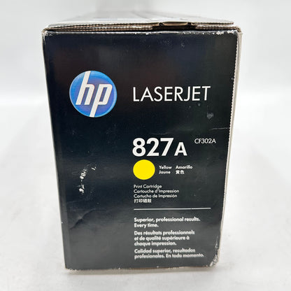 New HP LASERJET 827A Yellow Print Cartridge CF302A (Stickers on Box)