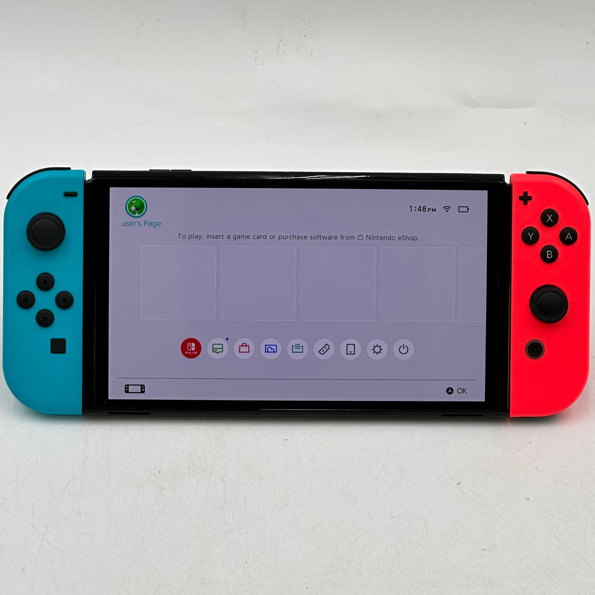 Nintendo Switch OLED Console Gaming System HEG-001 Blue/Red