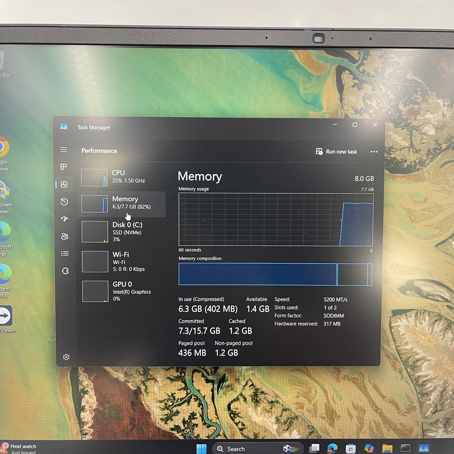 Dell Pro 16 PC16250 16" Core 3 100U 1.2GHz 8GB RAM 256GB SSD