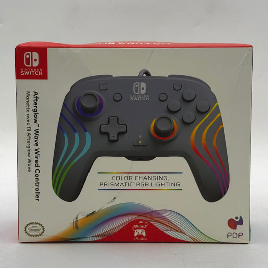 New PDP Nintendo Switch Afterglow Wave Wired Controller Controller Grey
